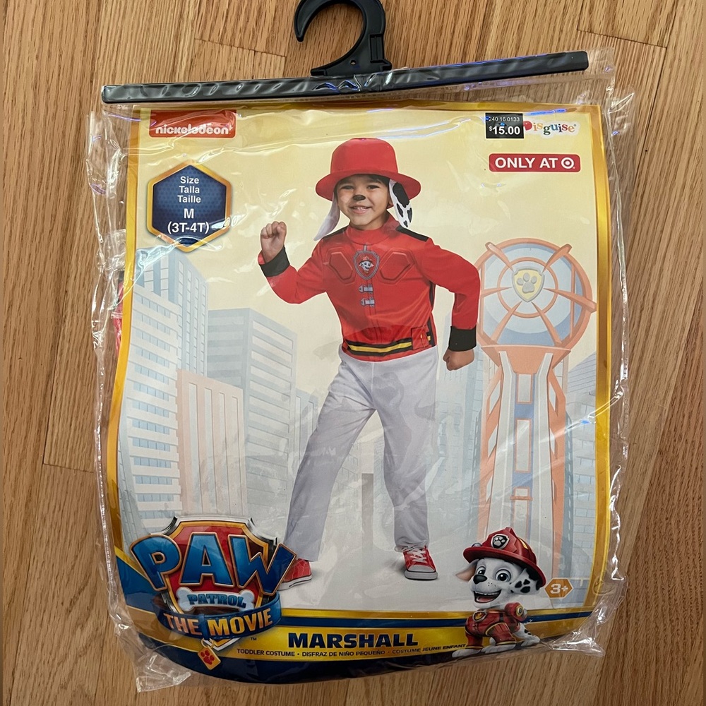 Nickelodeon PAW Patrol Marshall Costume Red and White